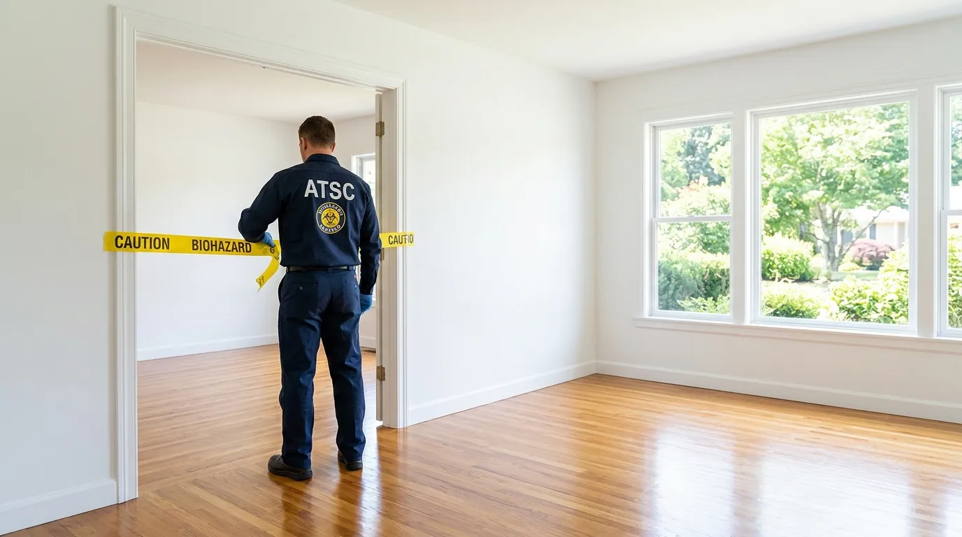 Certified biohazard cleanup crew performing Crime Scene Cleanup in Socorro